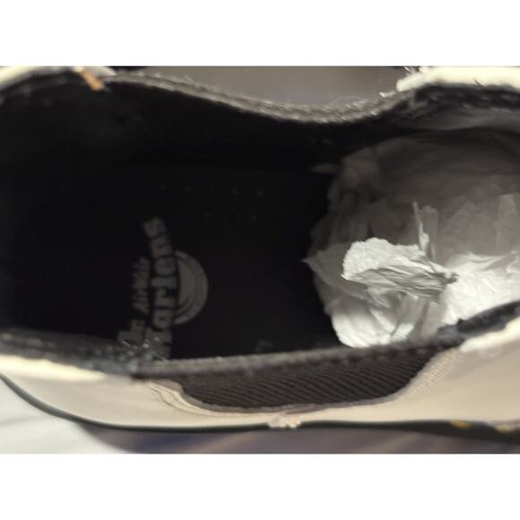 DR MARTENS Air Wave PLATFORM BOOTS, UNISEX Size 6M/7W White/Black - Picture 6 of 8